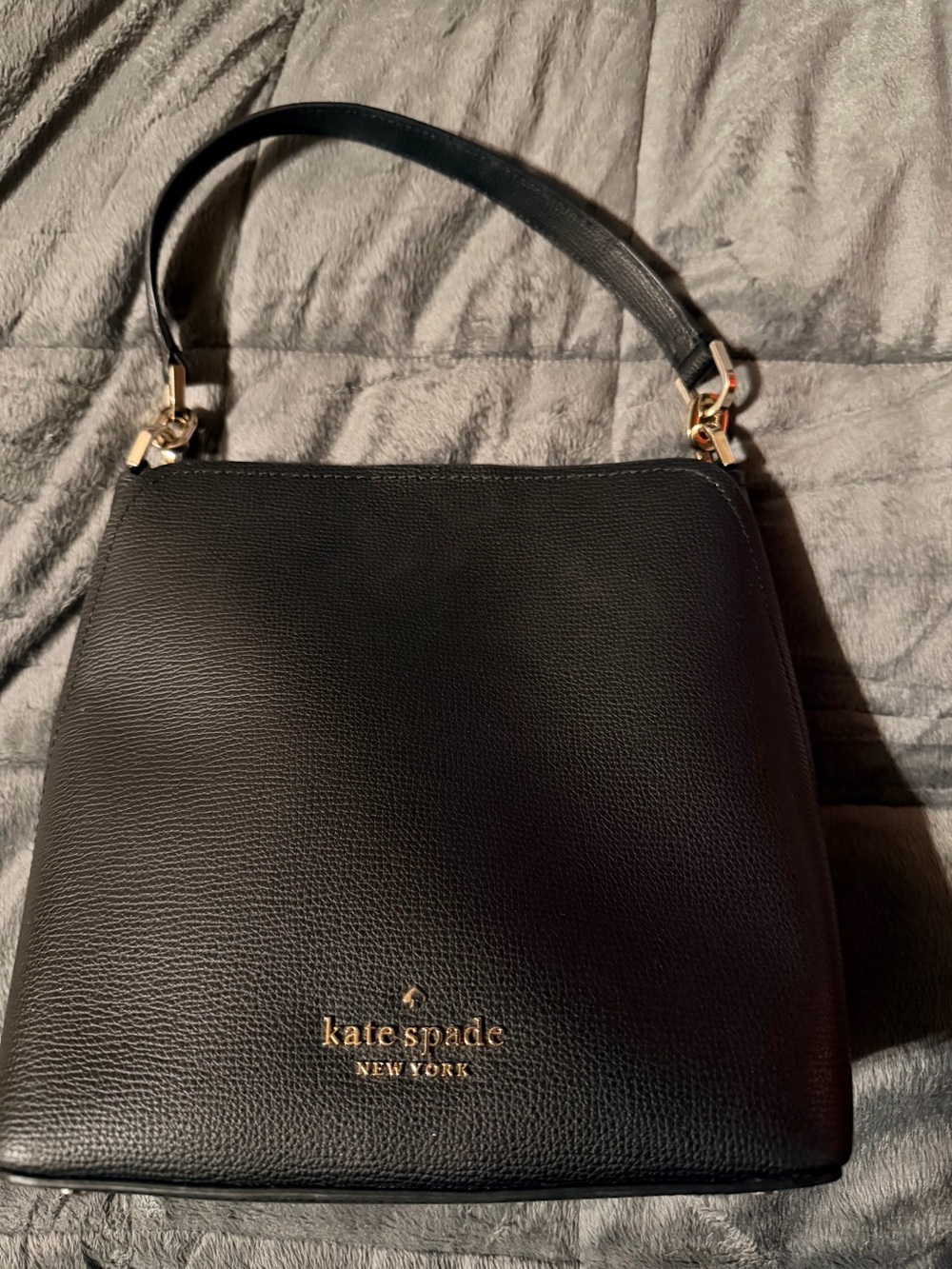 kate spade Darcy bucket Leather Shoulder Bag with Gold Hardware